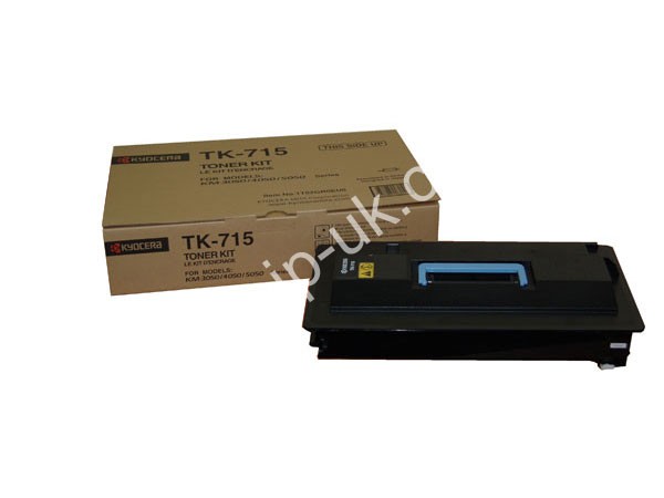 Genuine Kyocera TK-715 / 1T02GR0EU0 Black Toner Cartridge to fit KM-4050 Mono Laser Printer