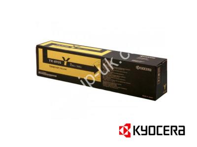 Genuine Kyocera TK-8705Y / 1T02K9ANL0 Yellow Toner Cartridge to fit Kyocera Colour Laser Printer  