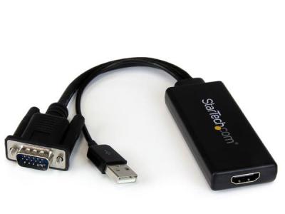 StarTech VGA2HDU VGA to HDMI 1080p Converter with USB Audio & Power