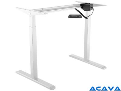 Acava EDF01AW Single Motor Electric Height Adjustable Sit-Stand Desk Frame - White