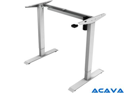 Acava EDF21SS Single Motor Electric Height Adjustable Sit-Stand Desk Frame - Silver