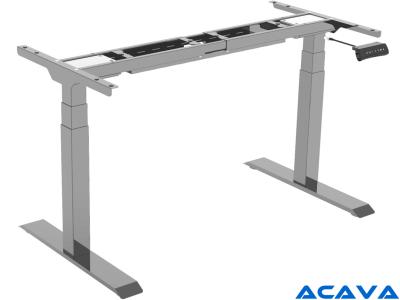 Acava EDF32DS Dual Motor Electric Height Adjustable Sit-Stand Desk Frame with Anti-Collision - Silver