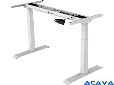 Acava EDF32DW Dual Motor Electric Height Adjustable Sit-Stand Desk Frame with Anti-Collision - White