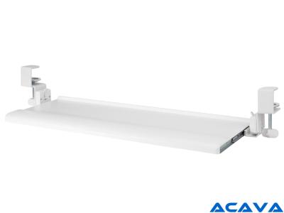 Acava KBT08TW Adjustable Clamp-on Keyboard Tray - White