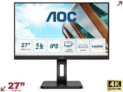 AOC U27P2 27” 16:9 4K Monitor