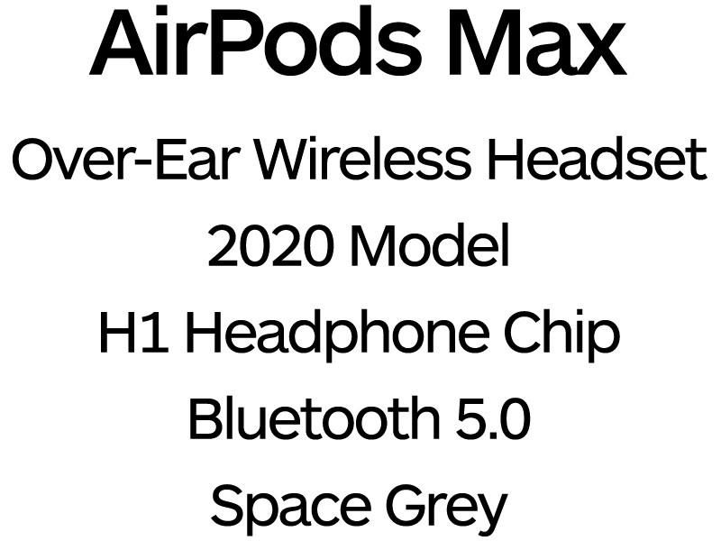 Apple AirPods Max Wireless Over-Ear Headphones - MGYH3ZM/A - Space Grey