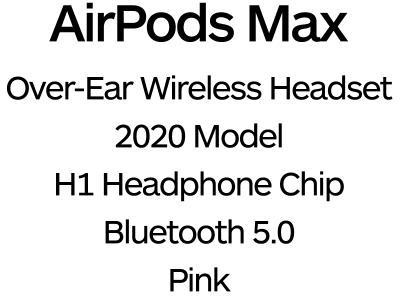 Apple AirPods Max Wireless Over-Ear Headphones - MGYM3ZM/A - Pink