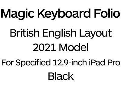 Apple Magic Keyboard Folio for specified 12.9-inch iPad Pro - UK Layout - MJQK3B/A - Black