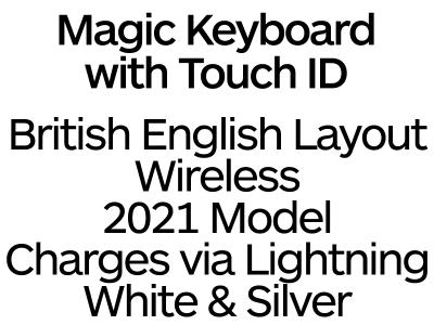 Apple Magic Keyboard with Touch ID 2021 with UK Layout - MK293B/A