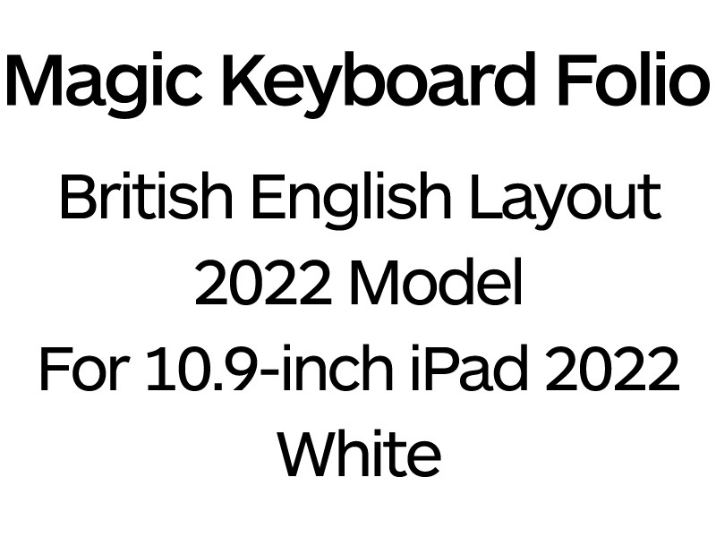 Apple Magic Keyboard Folio for 10.9-inch iPad - UK Layout - MQDP3B/A - White