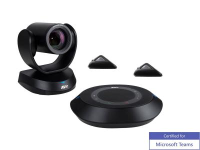 AVer VC520 Pro Teams Edition 1080p Pan, Tilt, Zoom Conference Camera with Speakerphone & Expansion Mics in Black - 12x