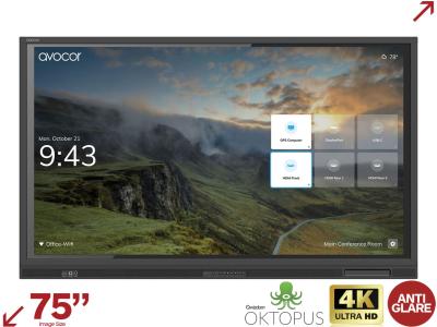 avocor AVE-7540 75” E-Series Ultra HD Education Interactive Touchscreen