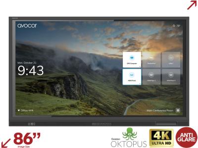 avocor AVE-8640 86” E-Series Ultra HD Education Interactive Touchscreen