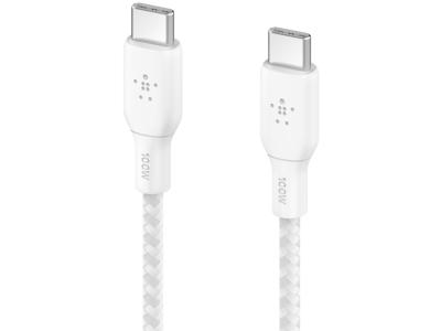 Belkin CAB014BT2MWH BoostCharge 2m USB-C to USB-C 100W Cable - White