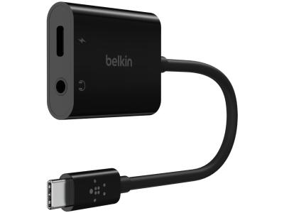 Belkin NPA004BTBK RockStar™ 3.5mm Audio + USB-C Charge Adapter - Black