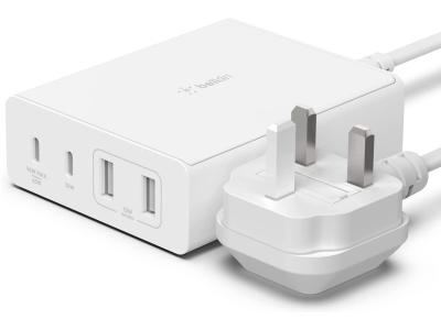 Belkin BoostCharge Pro 108W 4-Port USB GaN Extension Wall Charger - White - WCH010MYWH