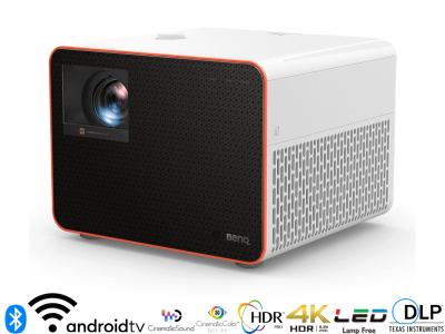 BenQ X3100i Projector - 3300 Lumens, 16:9 4K UHD HDR, 1.15-1.5:1 Throw Ratio - 4LED Lamp-Free, Android TV & Bluetooth