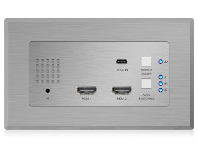 BluStream HEX31WP-TX HDMI & USB-C Wall Plate HDBaseT™ Transmitter with 70m (4K up to 40m)