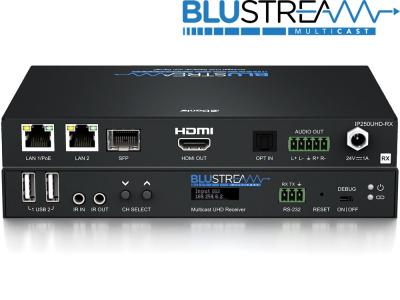 BluStream IP250UHD-RX IP Multicast UHD Video Receiver over 1GB Network - Up to 100m