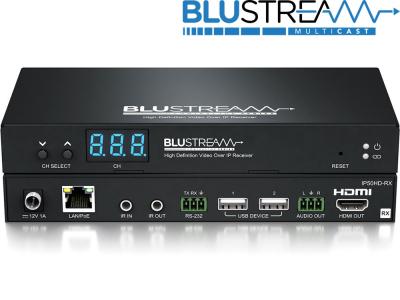 BluStream IP50HD-RX IP Multicast 1080p Video Receiver over 100Mbps Network - Up to 100m