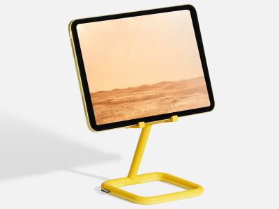 Bouncepad BP-GO-YEL Go Portable Tablet & iPad Holder Adjustable Stand - Yellow