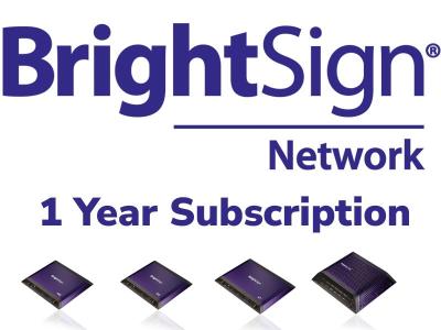 BrightSign Network - 1 Year Subscription Pass for all BrightSign Players