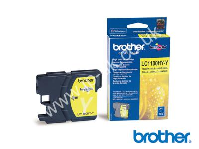Genuine Brother LC1100HYY Hi-Cap Yellow Ink to fit Brother Inkjet Printer  