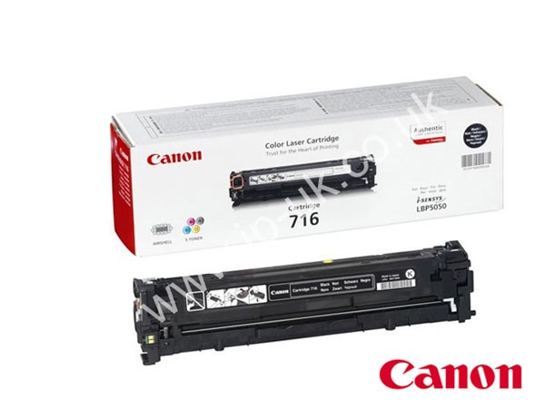 Genuine Canon 716B / 1980B002AA  Black Toner Cartridge to fit i-SENSYS MF8030CN Colour Laser Printer