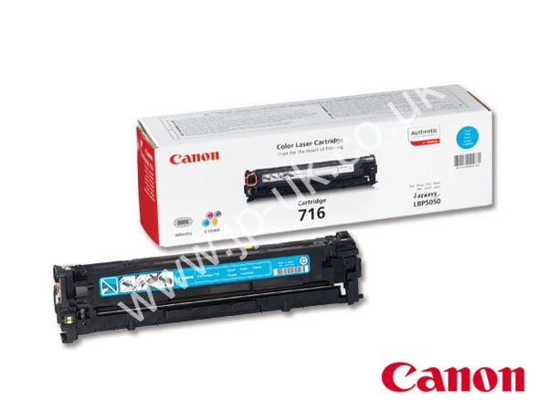 Genuine Canon 716C / 1979B002AA  Cyan Toner Cartridge to fit i-SENSYS MF8030CN Colour Laser Printer
