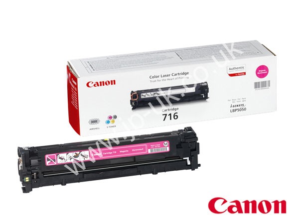 Genuine Canon 716M / 1978B002AA  Magenta Toner Cartridge to fit Toner Cartridges Colour Laser Printer