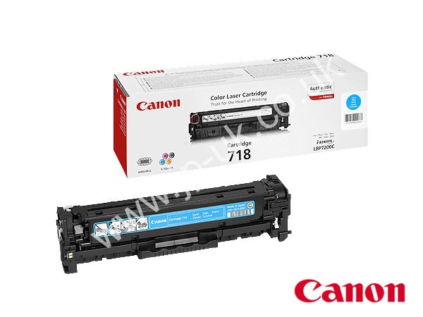 Genuine Canon 718C / 2661B002AA Cyan Toner Cartridge to fit i-SENSYS MF8330CDN Colour Laser Printer
