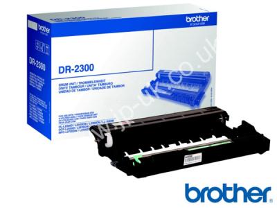 Genuine Brother DR2300 Black Drum Unit to fit Brother Mono Laser Printer