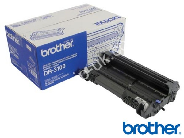 Genuine Brother DR3100 Black Drum Unit to fit Toner Cartridges Mono Laser Printer