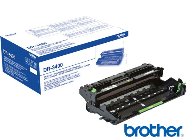 Genuine Brother DR3400 Drum Unit to fit Toner Cartridges Mono Laser Printer