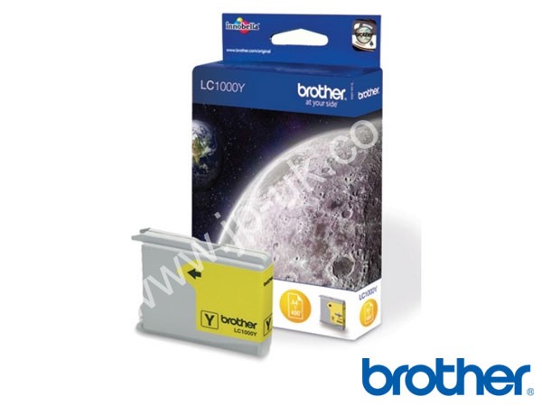 Genuine Brother LC1000Y Yellow Ink to fit MFC-885CW Inkjet Printer  