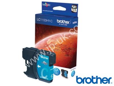 Genuine Brother LC1100HYC Hi-Cap Cyan Ink to fit Brother Inkjet Printer  
