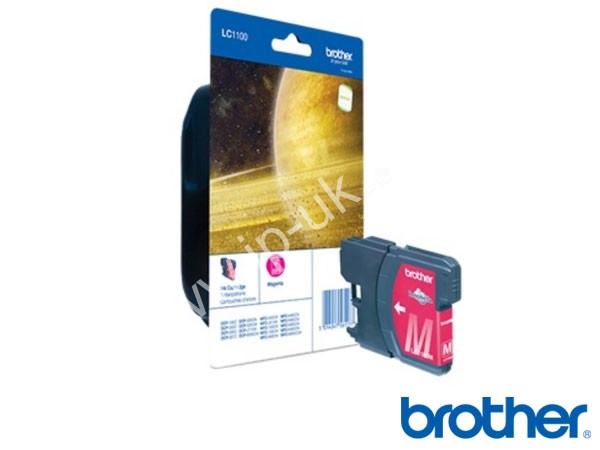 Genuine Brother LC1100M Magenta Ink to fit Brother Inkjet Printer  