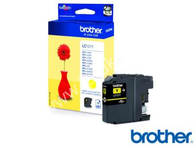 Genuine Brother LC121Y Yellow Ink to fit Brother Inkjet Printer  