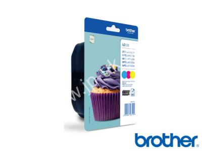 Genuine Brother LC123 CMY BUNDLE CMY Ink Rainbow Pack to fit Brother Inkjet Printer  