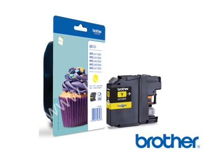 Genuine Brother LC123Y Yellow Ink to fit Brother Inkjet Printer  