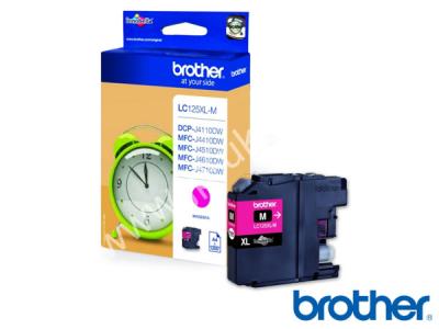 Genuine Brother LC125XLM Hi-Cap Magenta Ink to fit Brother Inkjet Printer  