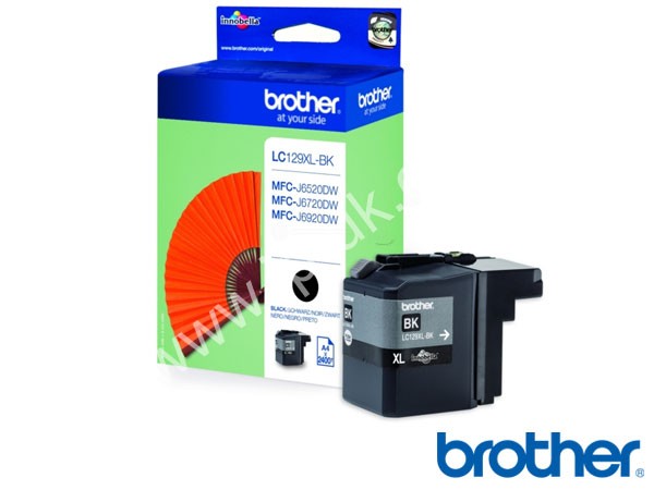 Genuine Brother LC129XLBK Extra Hi-Cap Black Ink Cartridge to fit Ink Cartridges Colour Laser Printer