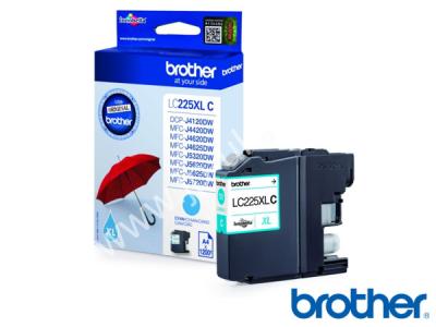 Genuine Brother LC225XLC Hi-Cap Cyan Ink to fit Brother Inkjet Printer  