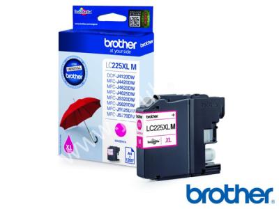 Genuine Brother LC225XLM Hi-Cap Magenta Ink to fit Brother Inkjet Printer  