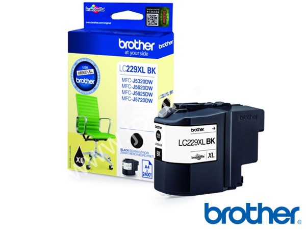 Genuine Brother LC229XLBK Hi-Cap Black Ink to fit Ink Cartridges Inkjet Printer  