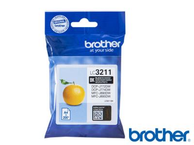 Genuine Brother LC3211BK Black Ink to fit Brother Inkjet Printer  