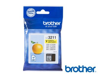 Genuine Brother LC3211Y Yellow Ink to fit Brother Inkjet Printer  