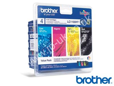 Genuine Brother LC1100 CMYK Ink Bundle to fit Brother Inkjet Printer  