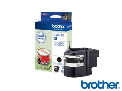 Genuine Brother LC-22UBK Super High Yield Black Ink to fit Brother Inkjet Printer  