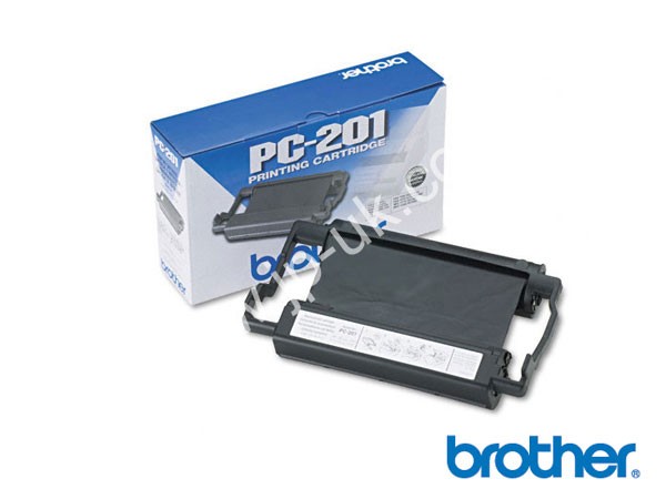 Genuine Brother PC201 Black Fax Ribbon to fit Fax Rolls & Cartridges Inkjet Fax